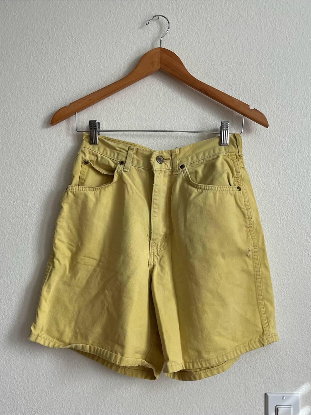 Yellow Vintage Denim Shorts